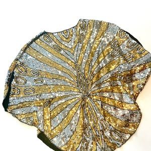De Bina vintage sequin top